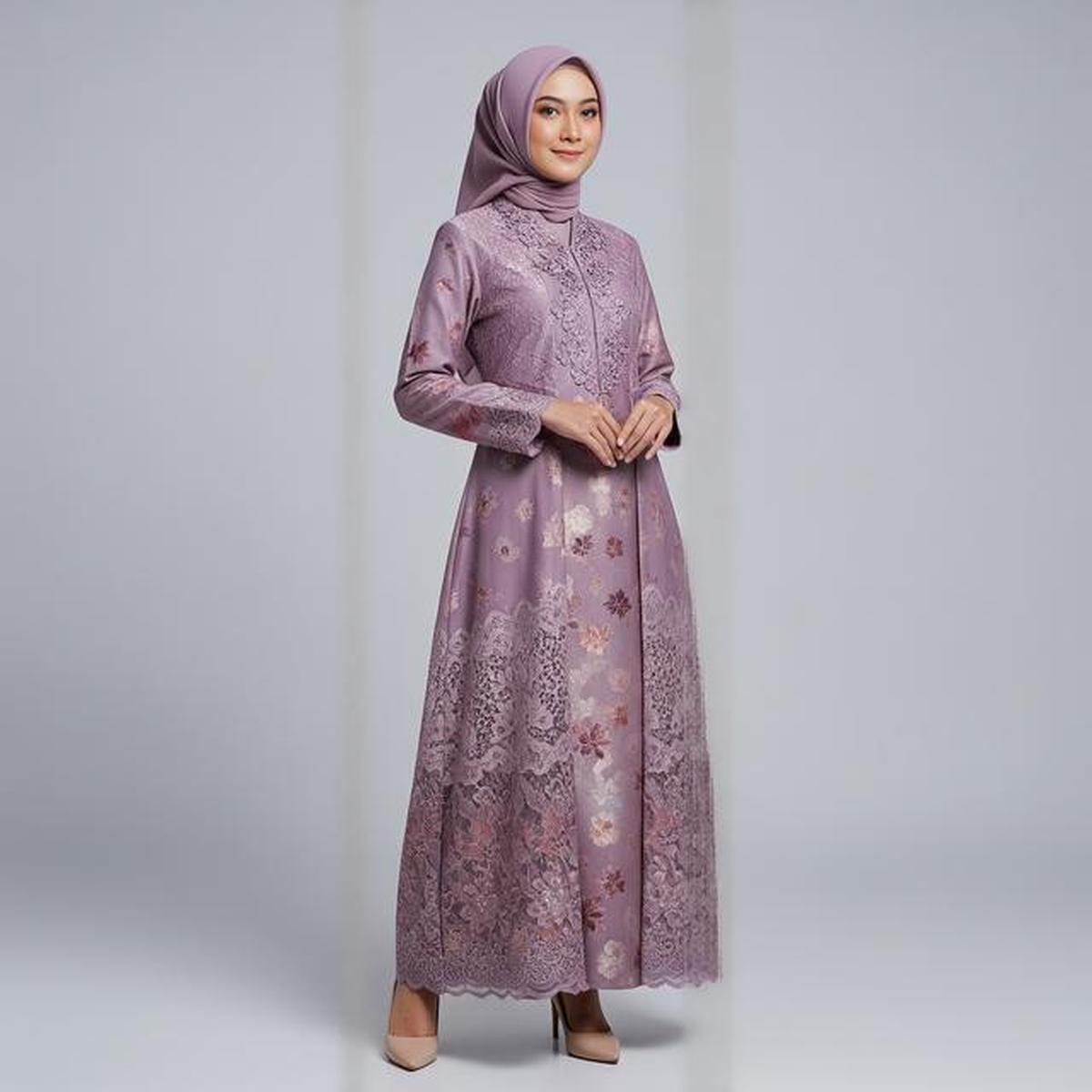 7 Warna Gamis Batik Brokat yang Diprediksi Hits Ramadan 2026: Dusty Lilac hingga Sage