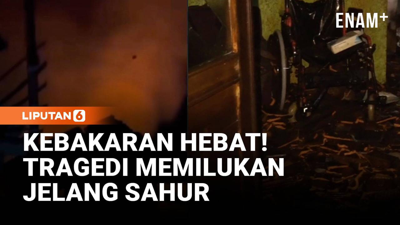 Tragis! Lansia Tewas Terjebak Kebakaran Rumah Jelang Sahur