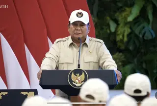 Presiden Republik Indonesia Prabowo Subianto memberangkatkan kontingen Indonesia menuju SEA Games ke-33 di Thailand (YouTube Sekretariat Presiden)