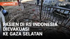 PASIEN TERLUKA DIEVAKUASI DARI RS INDONESIA KE GAZA SELATAN SAAT ISRAEL GEMPUR HAMAS