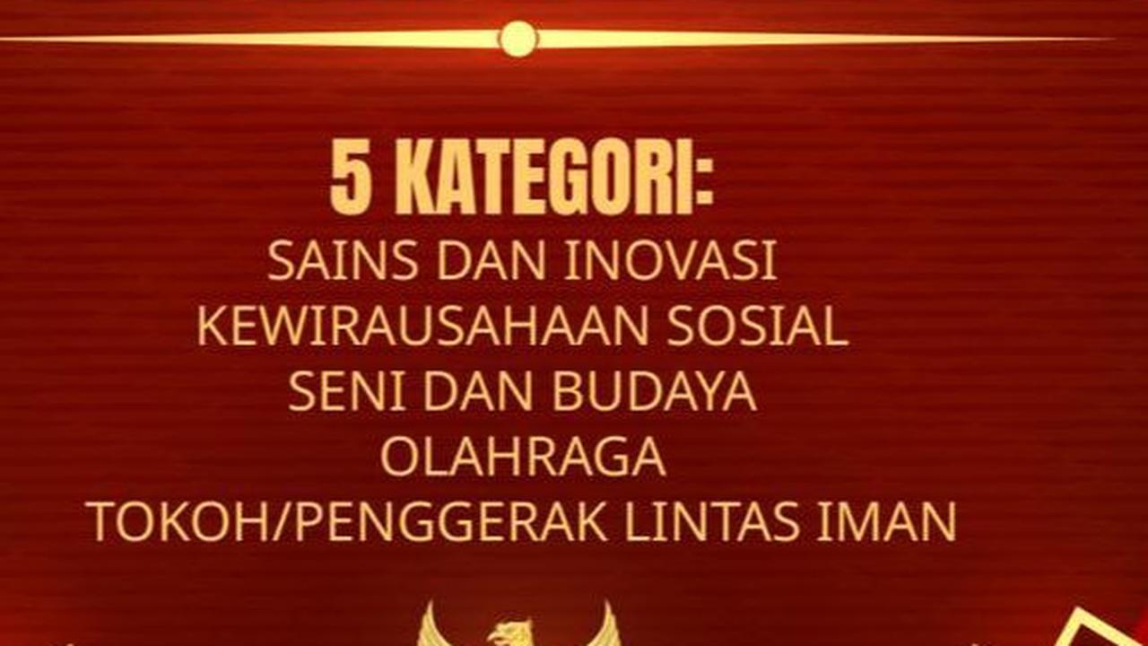 Besok, BPIP Gelar Penganugerahan Ikon Prestasi & Kirab Pancasila di Bandung