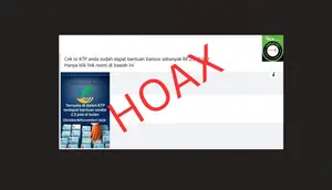 Cek Fakta: Hoaks Link Pendaftaran Bansos Rp 2,5 Juta