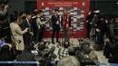 Pelatih Timnas Korea Selatan yang baru, Jurgen Klinsmann berbicara saat konferensi pers di Bandara Internasional Incheon di Incheron, Korea Selatan, Rabu, 8 Maret 2023. Klinsmann pernah melatih mantan klubnya, Bayern Munchen, sebelum mengambil alih posisi pelatih kepala timnas Amerika Serikat dari 2011 hingga 2016.(AP Photo/Ahn Young-Joon)