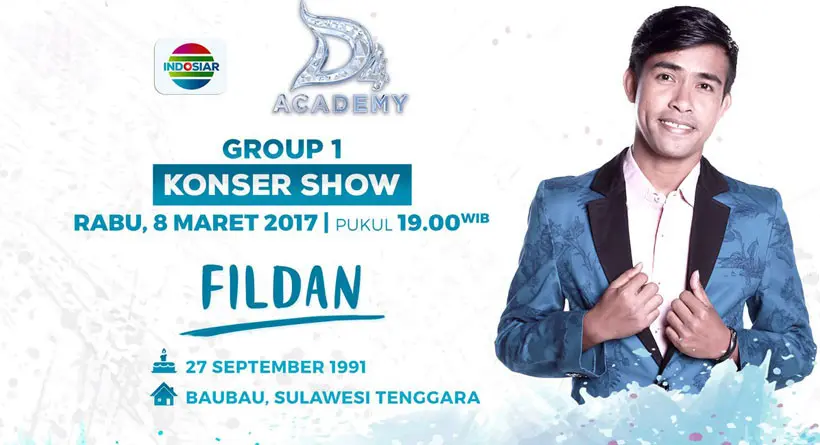 Fildan menjadi salah satu akademia yang masuk Top 20 Dangdut Academy 4. (Indosiar)