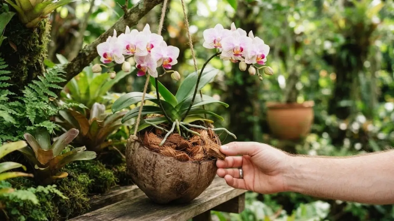 Cara Menanam Anggrek dengan Sabut Kelapa agar Subur dan Cepat Berbunga