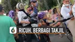 Belum sempat turun dari sepeda motor, segerombolan warga mendatanginya beramai-ramai.