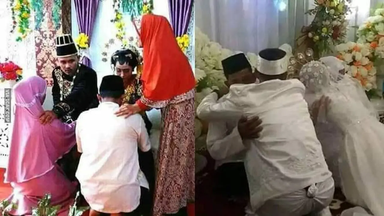 8 Momen Apes saat Pengantin Sungkeman Ini Bikin Geleng Kepala