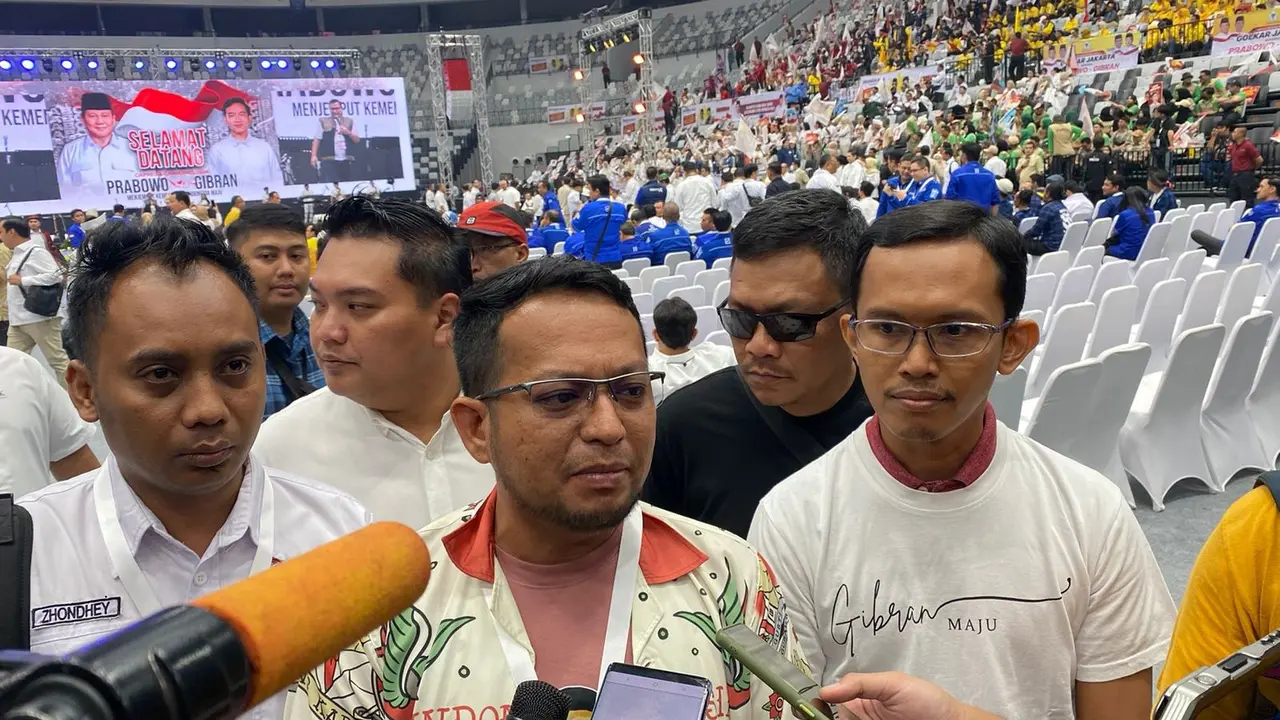 Sekjen Presidium Relawan Gibran, Twedy Ginting. (Liputan6.com/Nanda Perdana Putra)