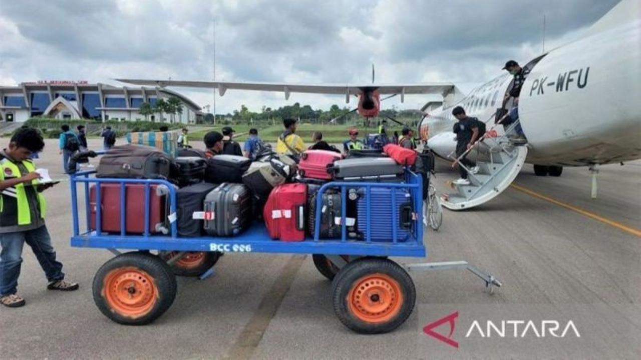 Arus Balik Pesawat Muara Teweh Menurun Drastis Usai Puncak H+4 Lebaran 2026