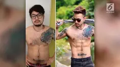 Bentuk tubuh pria ini setelah diet pasti bikin sang mantan menyesal. 