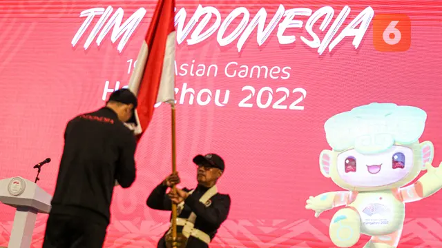 Foto: Siap Berlaga di Asian Games 2022, Tim Indonesia Resmi Dikukuhkan