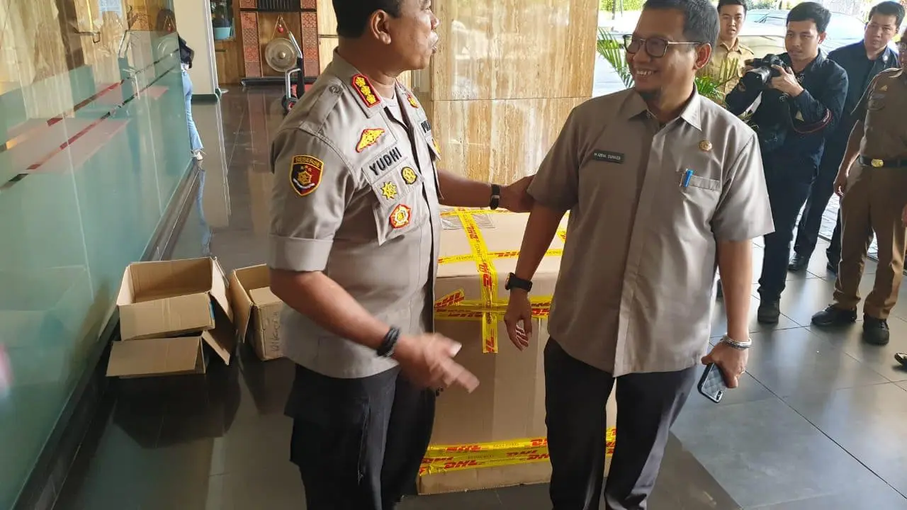 Polisi gagalkan pengiriman masker ke luar negeri (Fauzan)