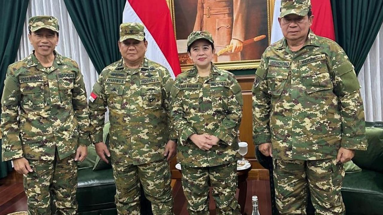 VIDEO: Hangat Jokowi dan Puan Anak Megawati PDIP Bertemu, Salaman saat Parade Senja di Akmil