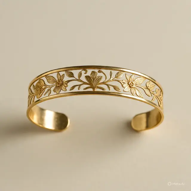 Gelang Emas Model Cuff Terbaru