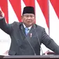 Presiden Prabowo Subianto dalam pidato perdana pada Rapat Paripurna DPR ke-19 Masa Persidangan V Tahun Sidang 2025-2026 di Gedung Nusantara MPR/DPR/DPD, Jakarta, Rabu (20/5/2026). (Tangkapan Layar YouTube Sekretariat Presiden)