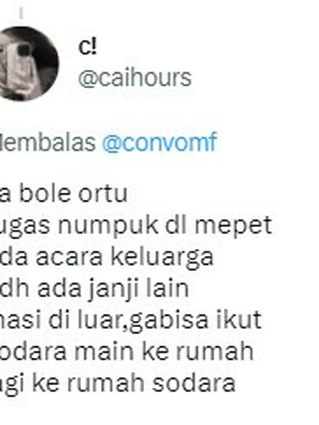 10 Alasan Netizen saat Tolak Ajakan Bukber Alumni Ini Bisa Ditiru