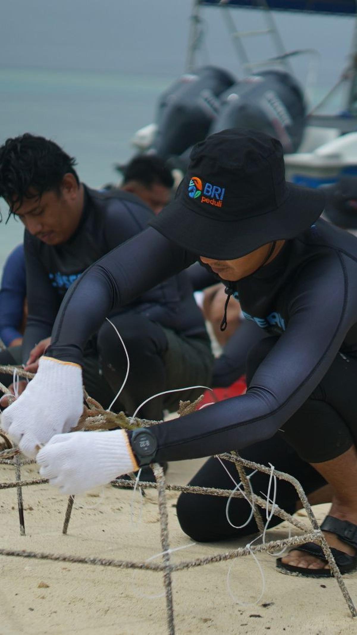 Salah satunya melalui kolaborasi bersama Kelompok Maratua Peduli Lingkungan untuk melakukan transplantasi Karang di Pulau Maratua, Kabupaten Berau, Kalimantan Timur.