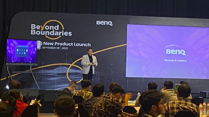BenQ Indonesia meluncurkan BenQ Board Pro Series RP03 dan Smart Projector EH620. Dok: BenQ Indonesia