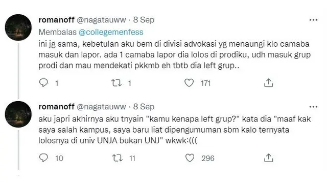 6 Momen Lucu Mahasiswa Salah Masuk Grup Kampus Ini Bikin Geleng Kepala