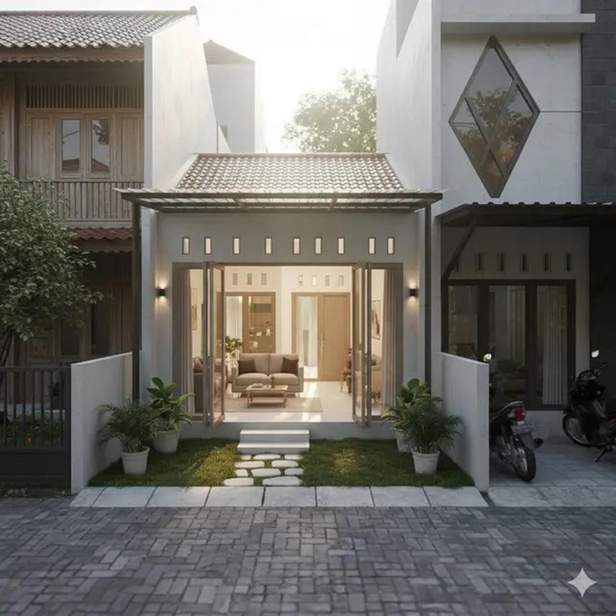 10 Model Rumah 1 Lantai Nyaman di Gang Kecil, Hemat Lahan Tetap Asri