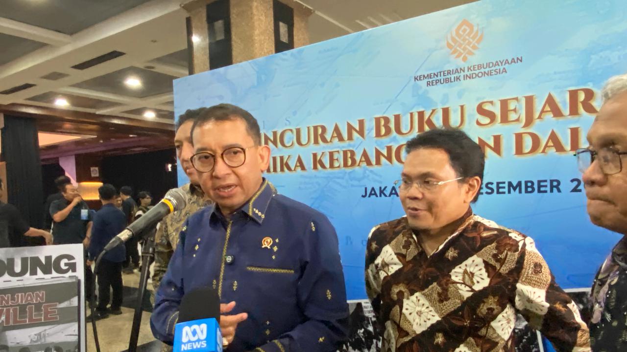 Fadli Zon Resmi Luncurkan Buku Penulisan Ulang Sejarah RI, Terdiri dari 10 Jilid