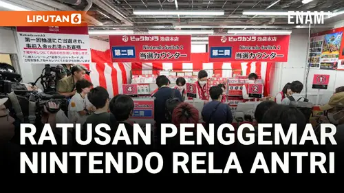 VIDEO: Antusiasme Pecah! Penggemar Nintendo Antri Panjang di Tokyo Demi Switch 2