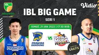 Link Live Streaming Big Game IBL 2022 di Vidio, Prawira Bandung vs Satria Muda Pertamina Jakarta. (Sumber : dok. vidio.com)