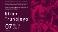 Memperingati kenaikan tahta Sultan HB X ke 35 atau Mangayubagya Tingalan Jumenengan Dalem Sri Sultan HB X dan GKR Hemas, Keraton Yogyakarta menggelar Kirab Trunajaya pada Kamis, 7 Maret 2024 pukul Pukul 16.00 WIB di sepanjang jalan Malioboro. (keraton Jogja/