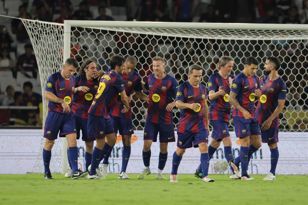 FOTO: Barcelona Legends Tundukkan DRX World Legends di Jakarta