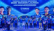 PT Yamaha Indonesia Motor Manufacturing (YIMM) resmi memperkenalkan barisan tempur mereka untuk menghadapi musim balap 2026 di Black Owl, Jakarta Utara pada Jumat (27/2/2026). (Dok Yamaha Indonesia)