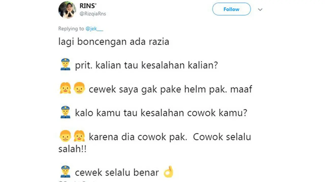 Obrolan Kocak Saat Pasangan Kekasih Ditilang Polisi, Siap-Siap Ketawa Geli