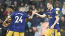Newcastle melanjutkan performa apiknya pada pekan ke-15 Premier League 2022/2023. Berjumpa Southampton di St. Marry's Stadium, The Magpies meraih kemenangan dengan skor meyakinkan yakni 4-1. (Steven Paston/PA via AP)