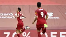 Selebrasi Trent Alexander-Arnold saat Liverpool lumat Palace (AP)