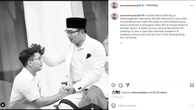 Ridwan Kamil - Armand Maulana (Foto: Instagram/@armandmaulana04)