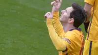 Lionel Messi di laga Eibar Vs Barcelona (Reuters)