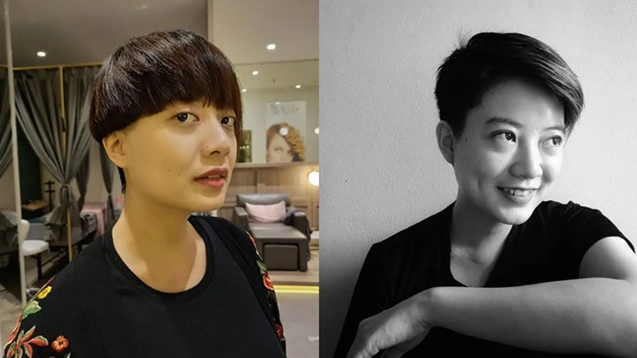 Potret Leony dengan Berbagai Gaya Rambut, Terbaru Dipotong Super Pendek
