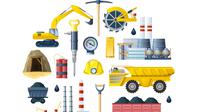 Ilustrasi tambang logam. (Image by macrovector on Freepik)