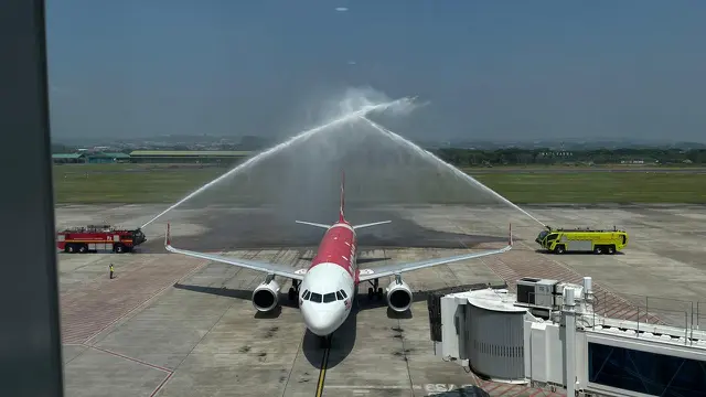 Bandara Jenderal Ahmad Yani Semarang resmi melayani penerbangan internasional lagi. (Dok Kememhub)