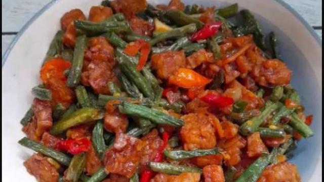 Oseng Tempe Kacang Panjang