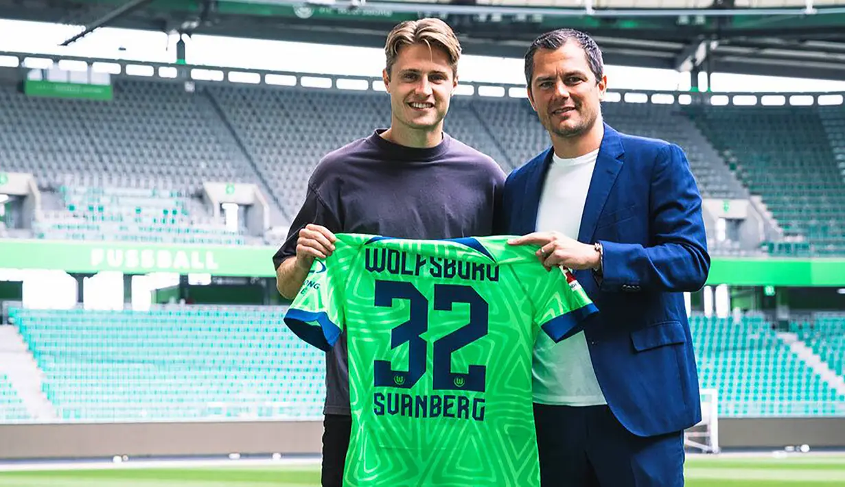 Mattias Svanberg. Gelandang berusia 23 tahun ini baru saja didatangkan VfL Wolfsburg pada bursa transfer musim panas 2022/2023 usai 4 musim membela Bologna di Liga Italia. Ia ditebus dengan nilai transfer 9 juta euro dengan durasi kontrak hingga Juni 2027. Bersama Bologna ia total tampil dalam 122 laga di semua ajang dengan torehan 9 gol dan 8 assist. (vfl-wolfsburg.de)