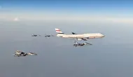 Momen Presiden Mesir El-Sisi Tiba di Jakarta Dikawal Sukhoi dan F-16
