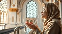 mimpi wudhu mau sholat ©Ilustrasi dibuat AI