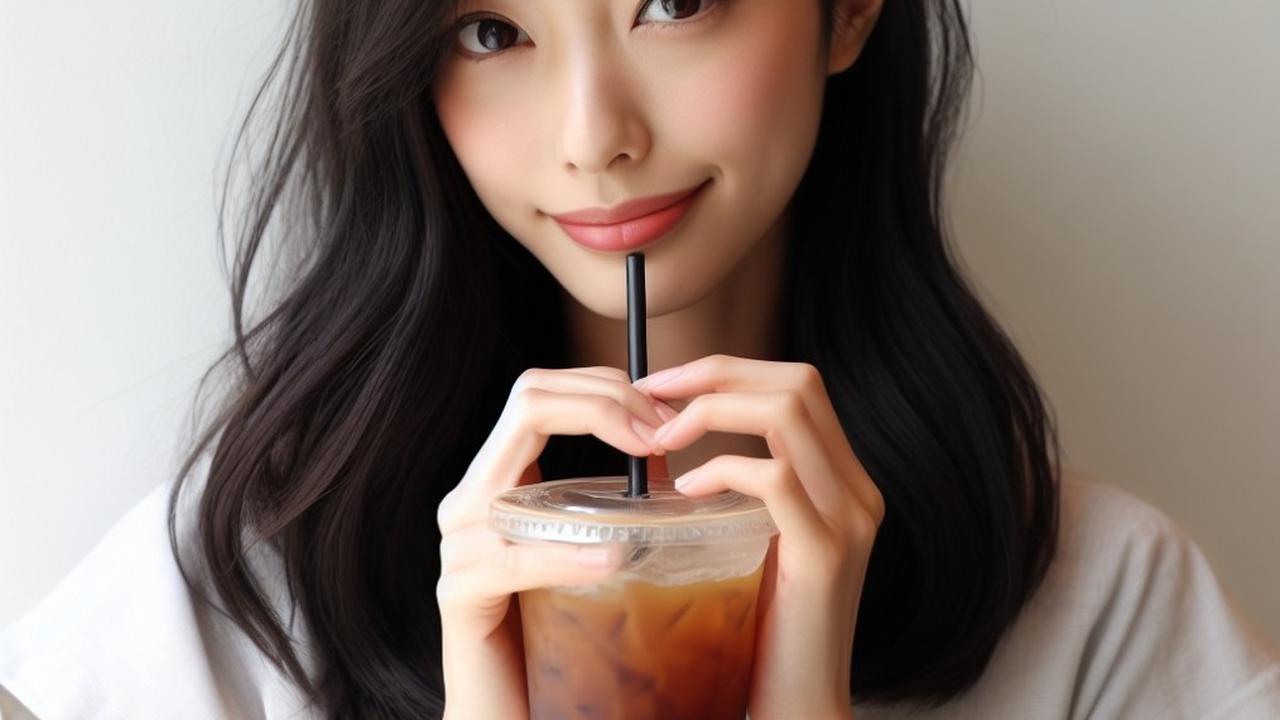 ilustrasi minum kopi