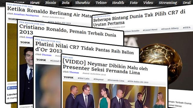 Cristiano Ronaldo Raih Ballon D Or Jadi Favorit Bola Liputan6 Com
