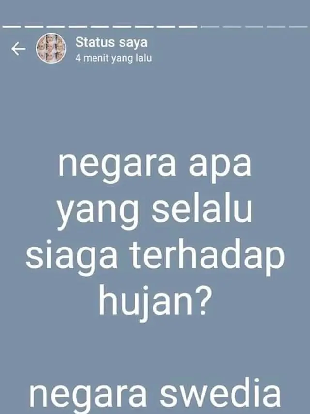 6 Status Kocak di WhatsApp saat Hujan, Bikin Gagal Sendu
