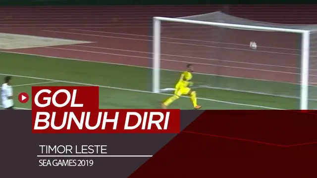 Berita video momen pemain Timor Leste mencetak gol bunuh diri indah saat menghadapi Malaysia di Grup A cabang sepak bola putra SEA Games 2019.