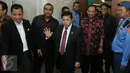 Dalam Persidangan Setya Novanto membantah isi rekaman yang dilakukannya terkait pencatutan nama Presiden dan Wakil Presiden kepada Bos PT Freeport Indonesia, Jakarta, Senin (7/12/2015). (Liputan6.com/Johan Tallo)