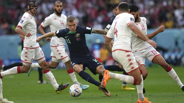 Gol Tunggal Mitchell Duke Antar Australia Kalahkan Tunisia di Piala Dunia 2022
