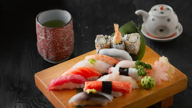 ilustrasi makanan Jepang