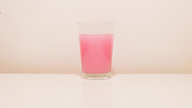 Ilustrasi minuman pink